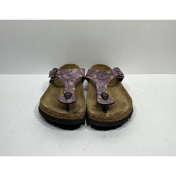 Birkenstock Papillio Gizeh Multicolor Sandals Women’s Size 5 / 36 Shoes - Picture 2 of 9